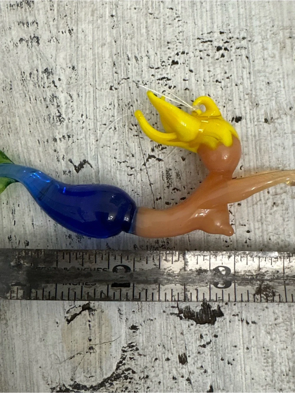 Handmade blown Glass Mermaid Ornament